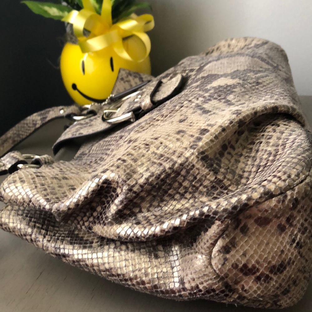 Coach Soho Embossed Python Leather Shoulder Bag - image 8